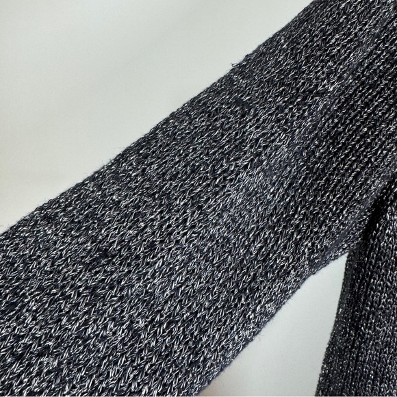 Eileen Fisher Gray Open Front Linen Blend Long Cardigan Sweater Minimalist - Picture 5 of 11